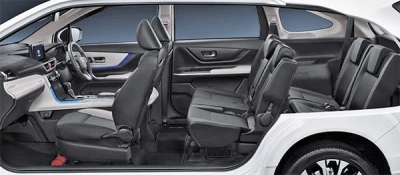 New Spacious Cabin with New Long Sofa Mode All New Veloz