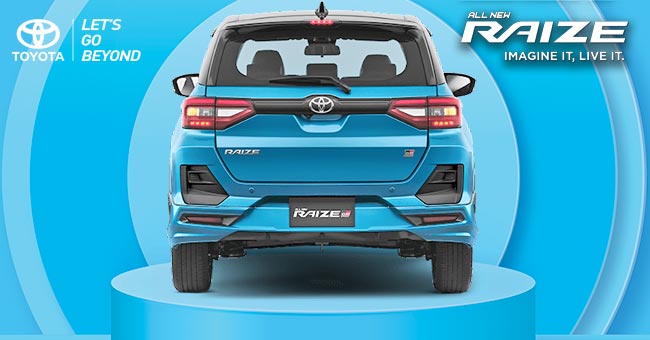 Eksterior Belakang Toyota Raize GR Sport