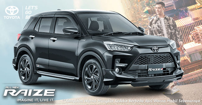 Warna Black Hitam Toyota Raize GR Sport