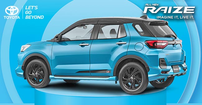 Eksterior Samping Toyota Raize GR Sport